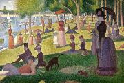 Georges Seurat Sunday Afternoon of the Island of La Grande Jatte (mk09) USA oil painting reproduction